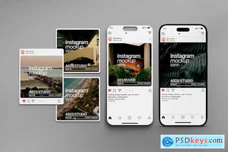 Instagram Post Mockup Set