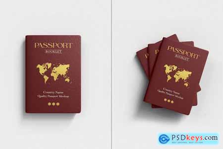 International Passport Cover Mockup Set