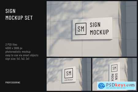 Sign Mockup Set