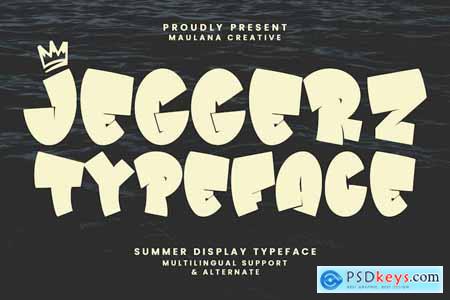 Jeggerz Summer Display Typeface