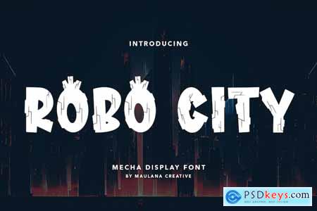 Robo City Mecha Display Font