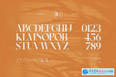 Imoger Elegant Serif Font Typeface