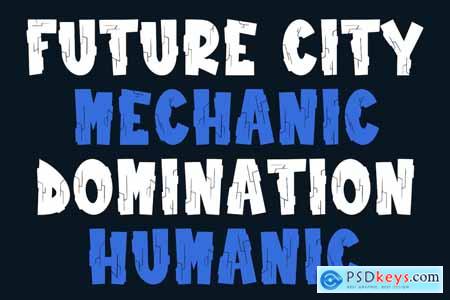 Robo City Mecha Display Font