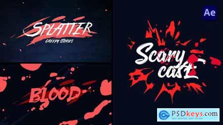 Horror Blood Splatter Opener [After Effects] 49002072 