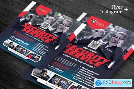 Security Service Flyer and Instagram