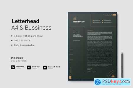 Letterhead Template D2TWHZN