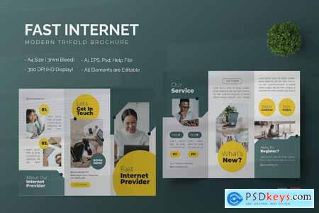 Fast Internet - Trifold Brochure