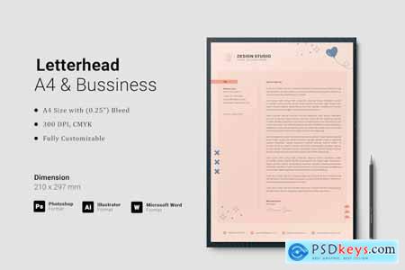 Letterhead Template JH695DD