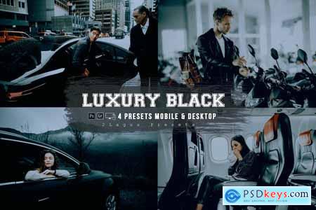 Black Luxury Lightroom Presets Mobile & Desktop