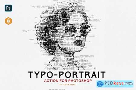 Typo Portrait - Typographic Text Portrait Effect