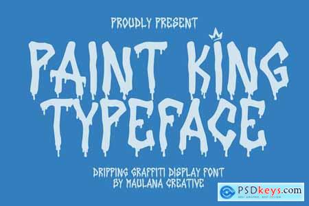 Paint King Dripping Graffiti Display Font