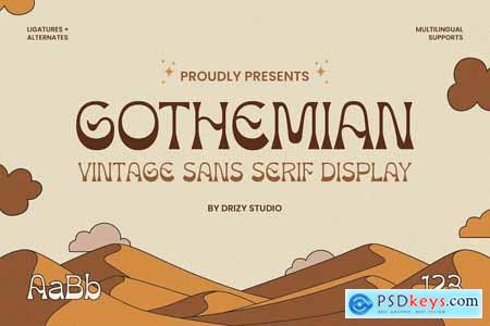 Gothemian - Vintage Sans Serif Font