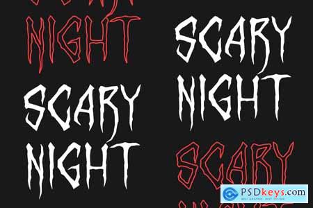 Scar Rock Scary Display Font