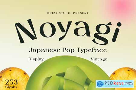 Noyagi - Vintage Japanese Pop Font