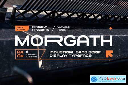 Morgath - Industrial Sans Serif Font