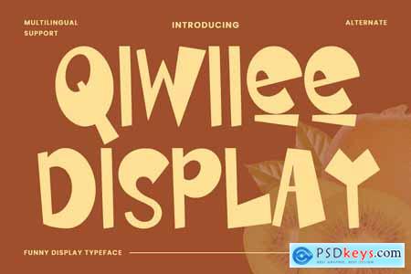 Qiwiiee Funny Display Typeface