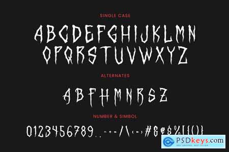 Scar Rock Scary Display Font