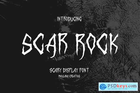 Scar Rock Scary Display Font