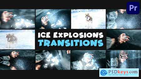 Ice Explosions Transitions Premiere Pro MOGRT 49001815