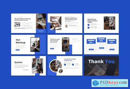 Line Course  Education Powerpoint Template