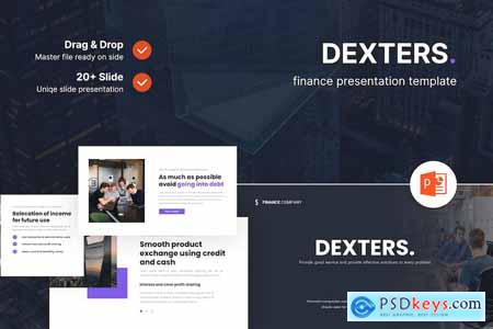 Dexters  Finance Powerpoint Template