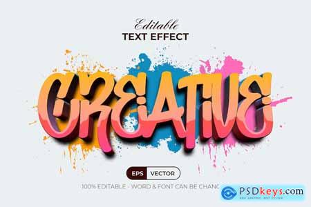 Creative Text Effect Graffiti Style