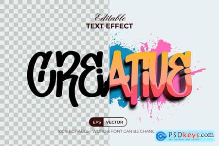 Creative Text Effect Graffiti Style