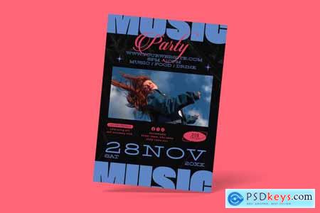 Music Party Flyer U4FYZWF