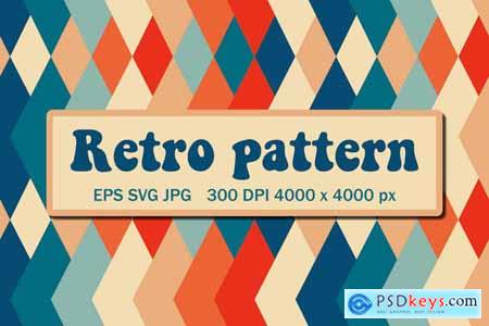 Vintage pattern with triangles