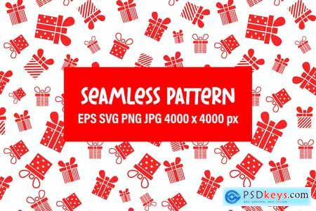 Christmas pattern with gift boxes N422RBK