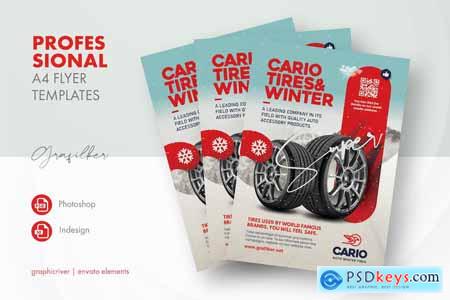 Auto Tires Flyer Templates