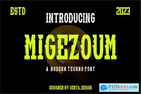 Migezoum - Modern Font