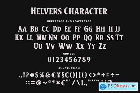 Helvers a Strong Bold Serif Font