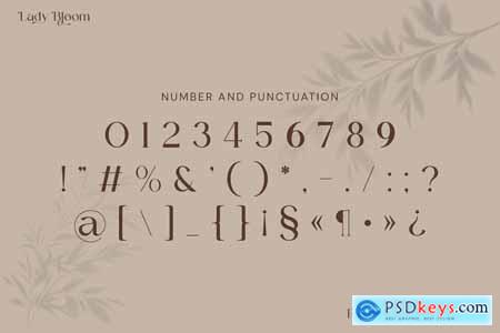 Lady Bloom Serif Font