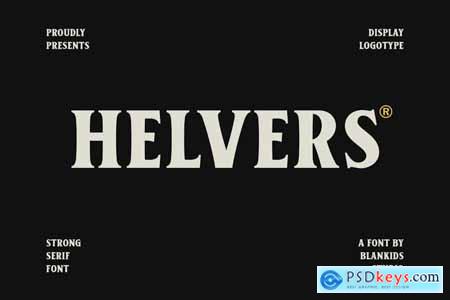 Helvers a Strong Bold Serif Font