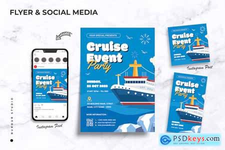 Cruise Event Party Flyer & Instagram Set