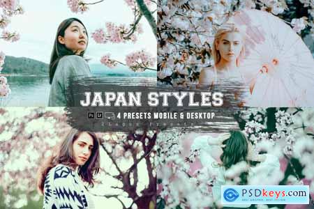 Japan Styles 4 Lightroom Presets Mobile & Desktop