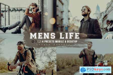 Mens Life 4 Lightroom Presets Mobile & Desktop