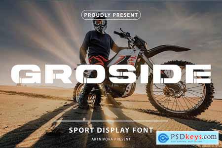 Groside - Sport Display Font