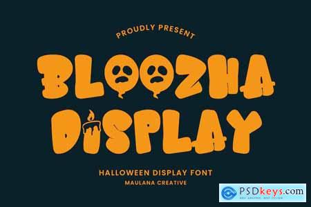 Bloozha Halloween Display Font
