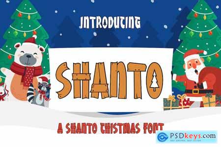 Shanto - Modern Christmas Font