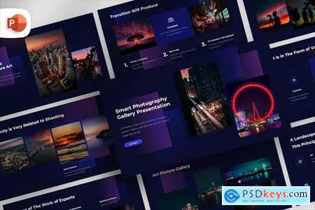 Elegant Photography Gallery PowerPoint Template