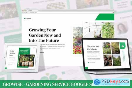 Growise - Gardening Service Google Slides Template