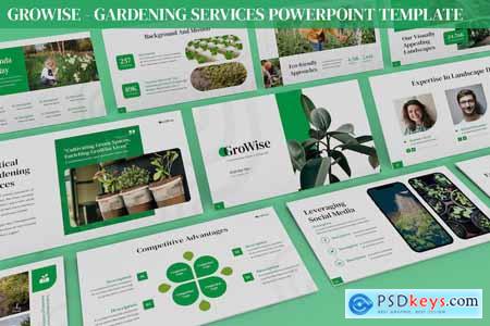 Growise - Gardening Service Powerpoint Template