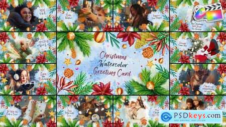 Christmas Watercolor Greeting Card for FCPX 49274726