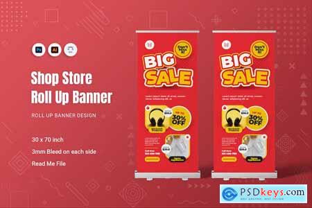 Shop Store Roll Up Banner