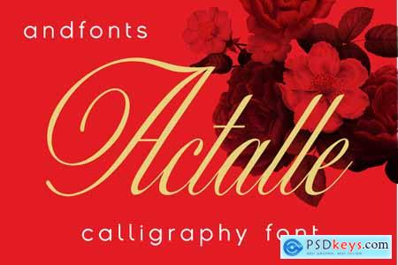 Actalle Calligraphy Font