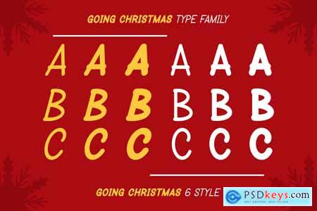 Going Christmas - Christmas Family Font