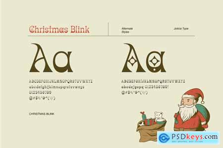 Christmas Blink Playfull Font
