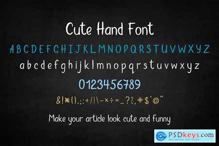 Cute Hand Font